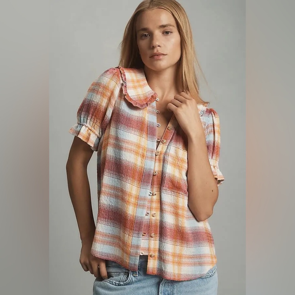 Anthropologie Pilcro Keira blouse XXS